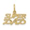 10K Yellow Gold Super Dad Charm Daddy Father Pendant Jewerly 15mm x 17mm